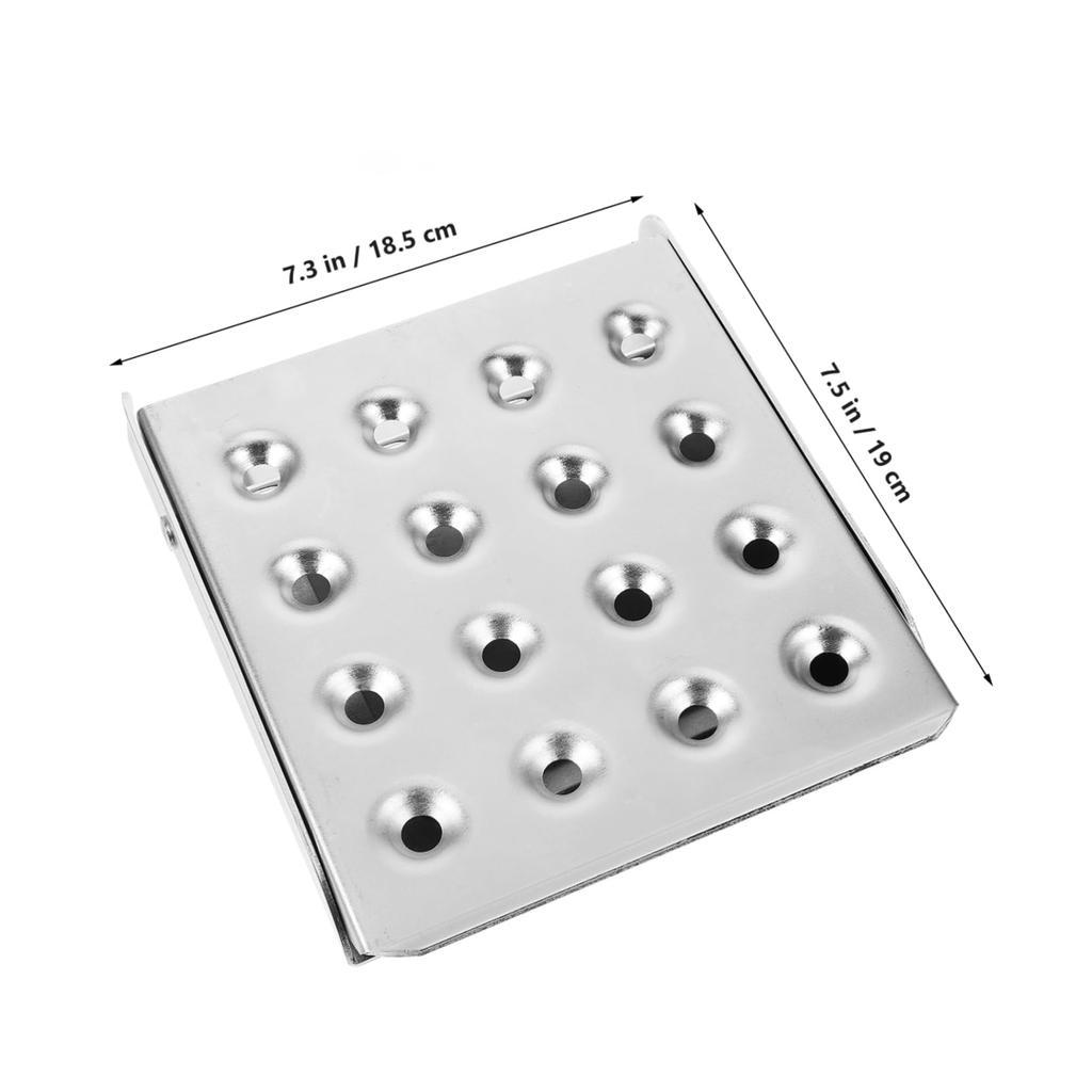 POPETPOP Stainless Steel Trailer Truck Hitch Folding Trim Boat Steps for Truck Silver Non-Slip Steps, Steps, Stool, Pump, Trailers, Ladder,