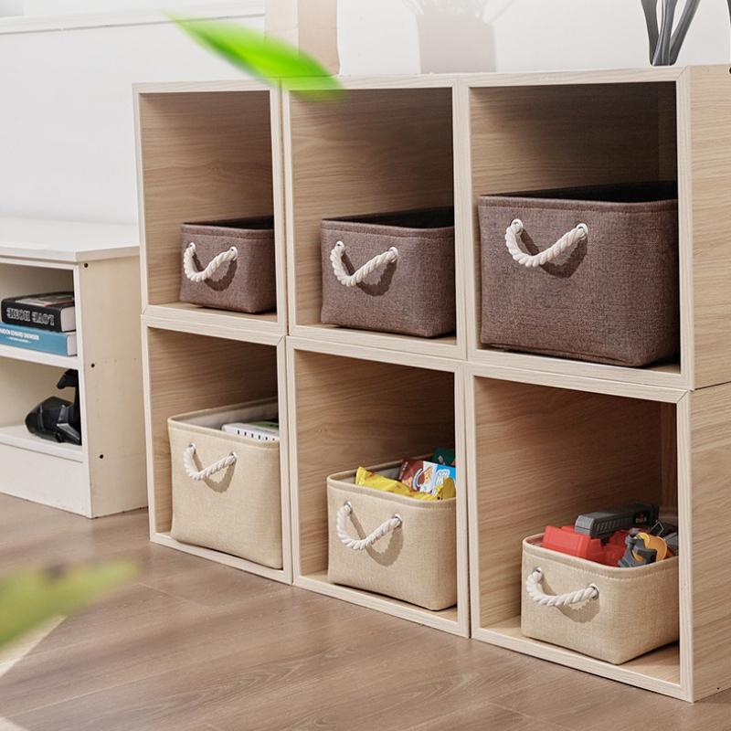 2025 New 8/15/27L Large Capacity Folding Storage Basket Fabric Clothes Storage Box Toy Storage Box Saves Space