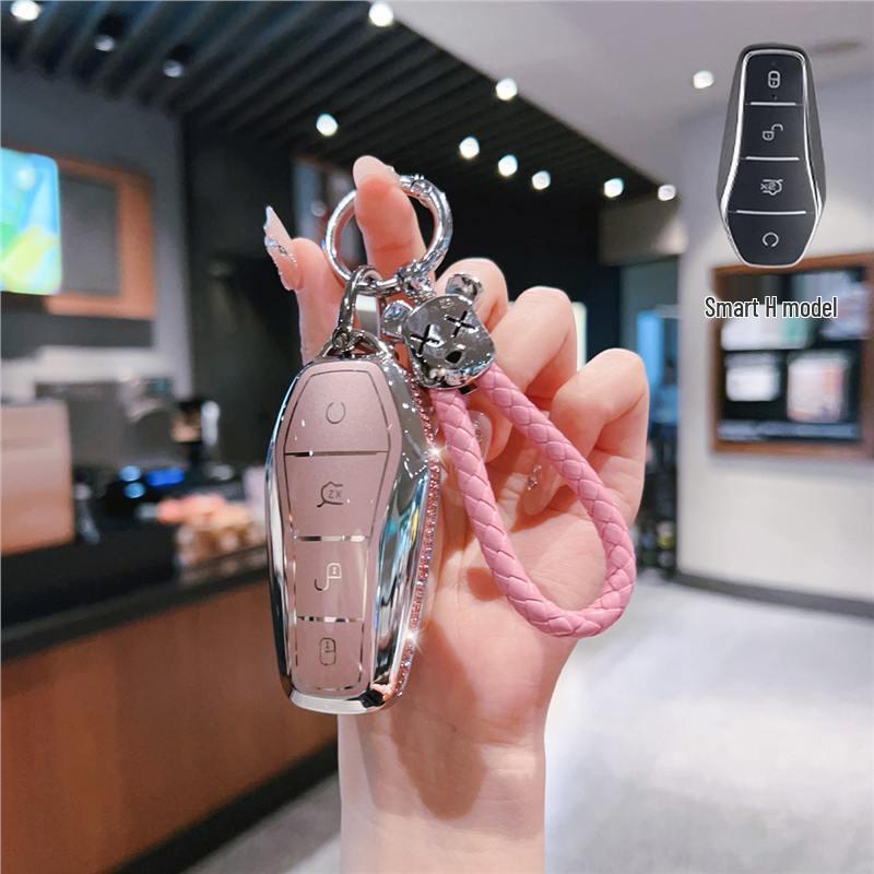 BYD Dolphin Key Cover & Woman's Car Buckle Bag for Han Song Plus, Tang DMMI, Qin Pro, Yuan E2, MX.