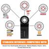 20-Piece Universal Starlock Saw Blade Set for Festool, BOSCH, Makita - 6 Specifications