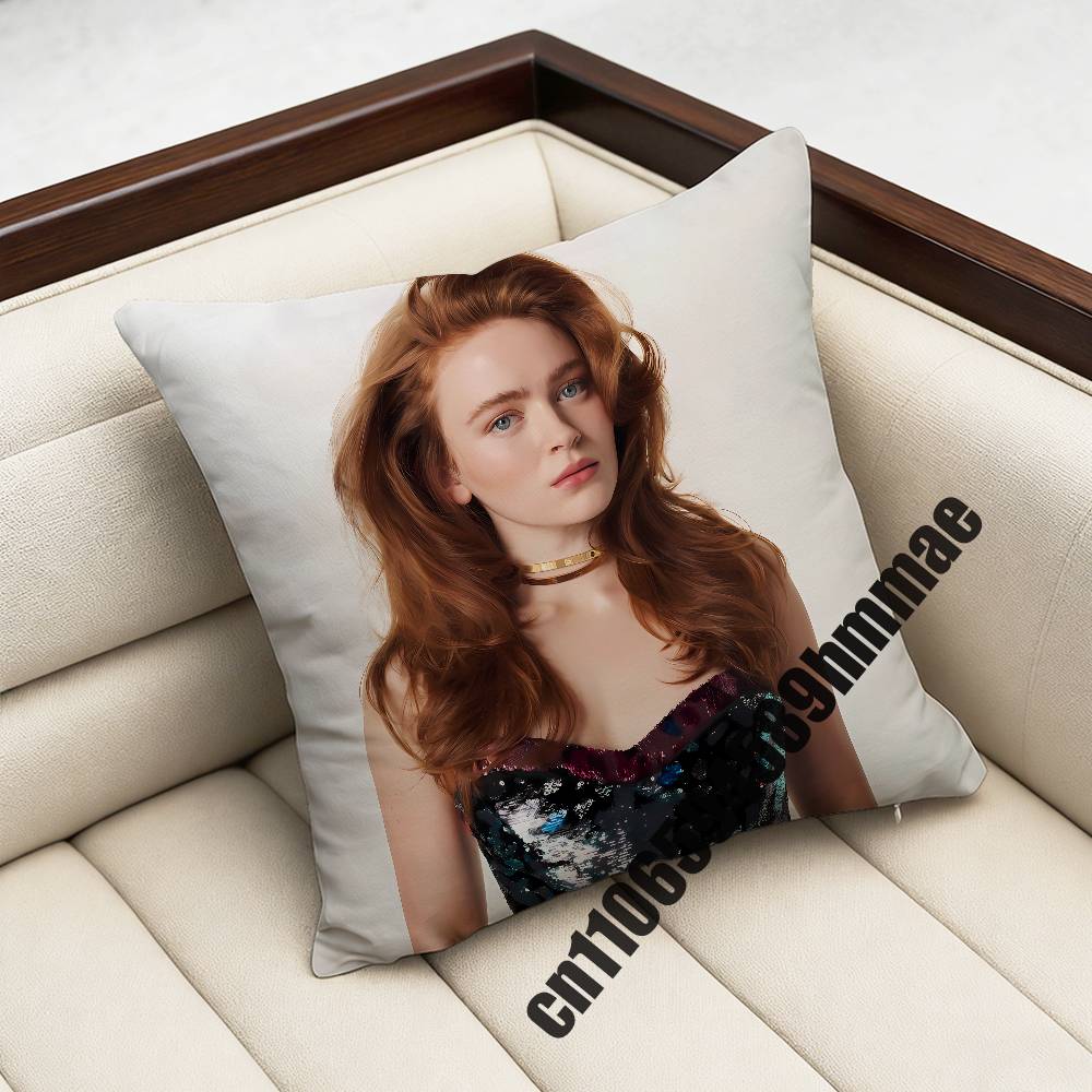For Cool Funny SSadie Sink Throw Pillow Case Sham Xcm Xcm Square Bedroom Pillowcase Cushion Cover