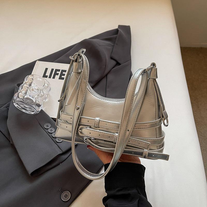 Versatile Crossbody Bag for Women Red Wine Shoulder Bags Monochromatic Texture Fashionable Shopping and Travel Women's Bags