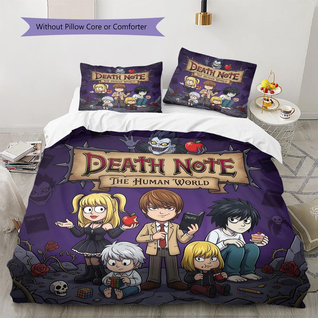Death Note Comfor Duvet Cover Kid's Bedding Set,Extra Large Size Holiday Gift Various Sizes Available -HE182