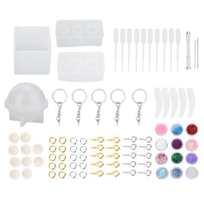 Epoxidharz Silikonform Schmuckzubehör Dekoration DIY Herstellungswerkzeug Set Zubehör
