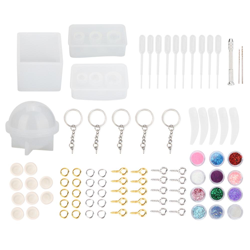 Epoxy Resin Silicone Mold Jewelry Findings Decoration DIY Making Tool Set Accessory