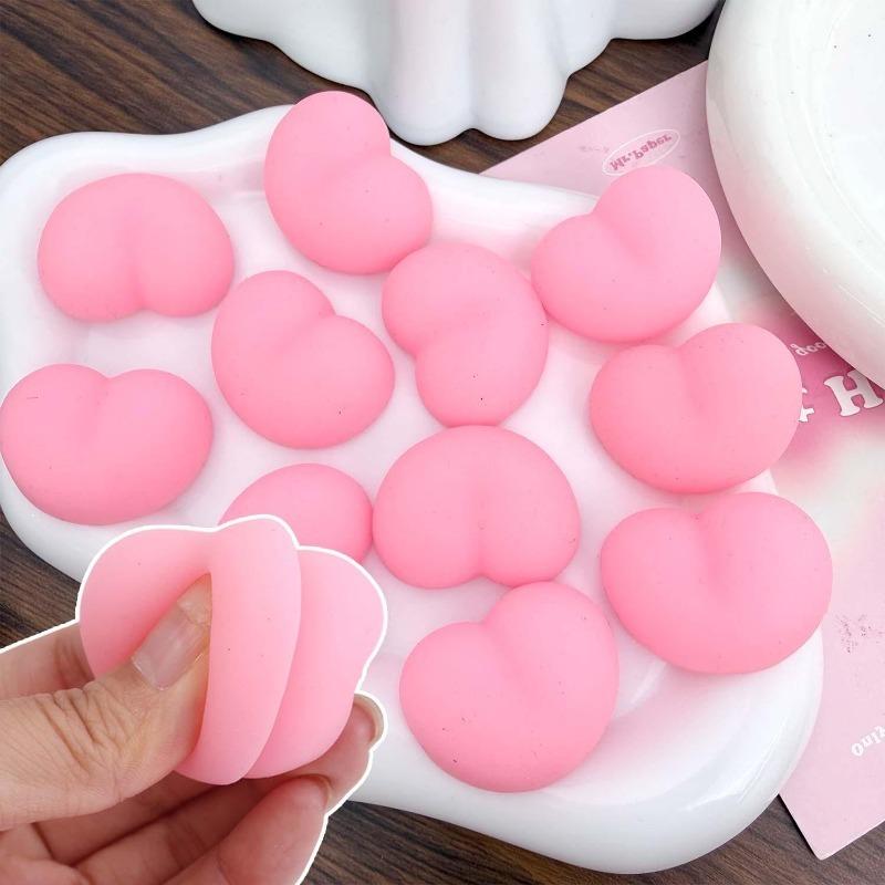 Decompression 5/20Pcs Toy Peach Bum Sticker Squeeze Stereo Relieve Stress Prizes For Children'S Birthdays And Small Gifts