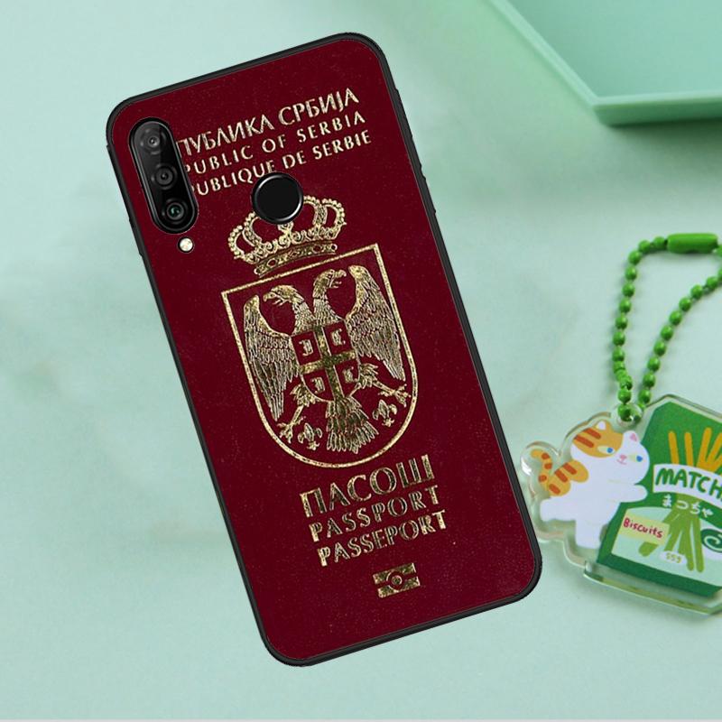 Russia Serbian Spain Passport For Huawei Nova Y90 Y70 Y60 Y61 Y91 Y72 9 10 SE 12i 12s 11i 5T P60 Pro P20 P30 P40 Lite Case
