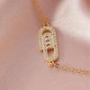 Elegant Geometric Oval Bracelet