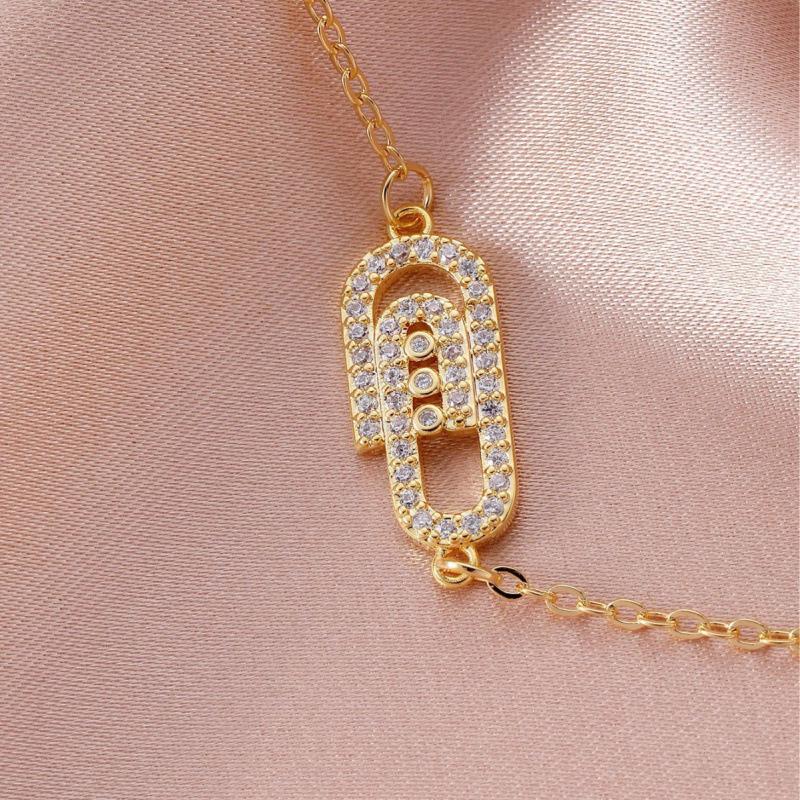 Elegant Geometric Oval Bracelet