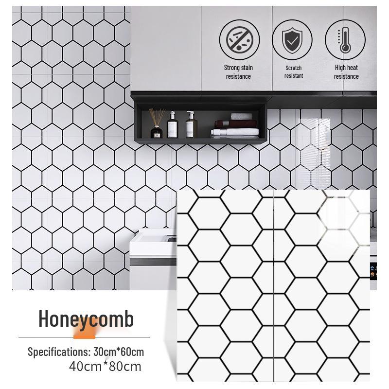 Self-Adhesive Waterproof Marble Tile Wallpaper Sticker