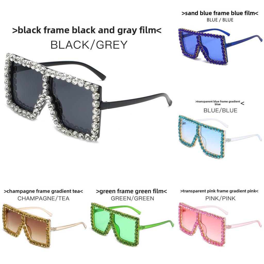 White Frame Square Eyewear With Pc Material For Stylish Outdoor And Stage Performances