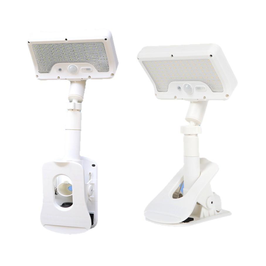 Dual-User Solar Clip-On Lamp for Outdoor Courtyard, Villa, or Park Path