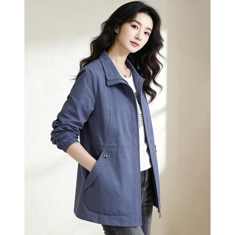 D.F.DEAR Women's Casual Lapel Utility Jacket