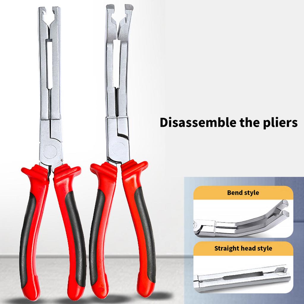 Automotive Preheat Plug Connector Pliers Carbon Steel Glow Plug Connector Removal Tool Straight/Angled for Narrow Areas