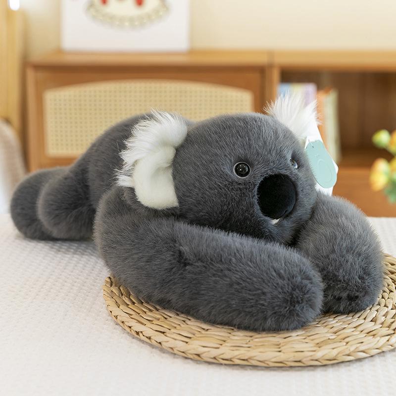 Soft Plush Pet Soothing Back Hug Doll - Cute Lying Pose, Perfect Birthday Gift