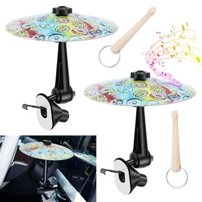 New Car Crash Cymbal Air Vent Mini Drum Car Hand-shooting Cymbals Car Drum Cymbal Air Vent Musical Instrument For Car Interior
