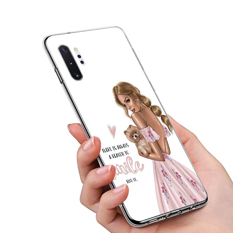 Dítě Máma Dívka Móda Pro Samsung Galaxy Note 20 10 9 8 Plus Ultra Lite M21 M31 M31S M10S M20 M21 M32 M12 Pouzdro na telefon