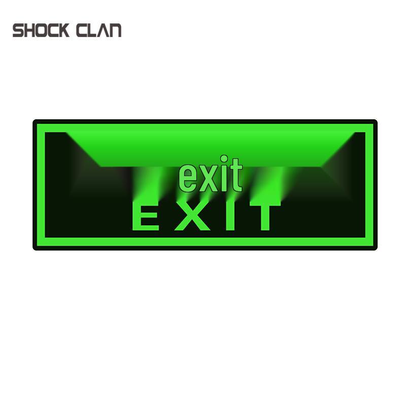 Luminous Safety Exit Wall Decal