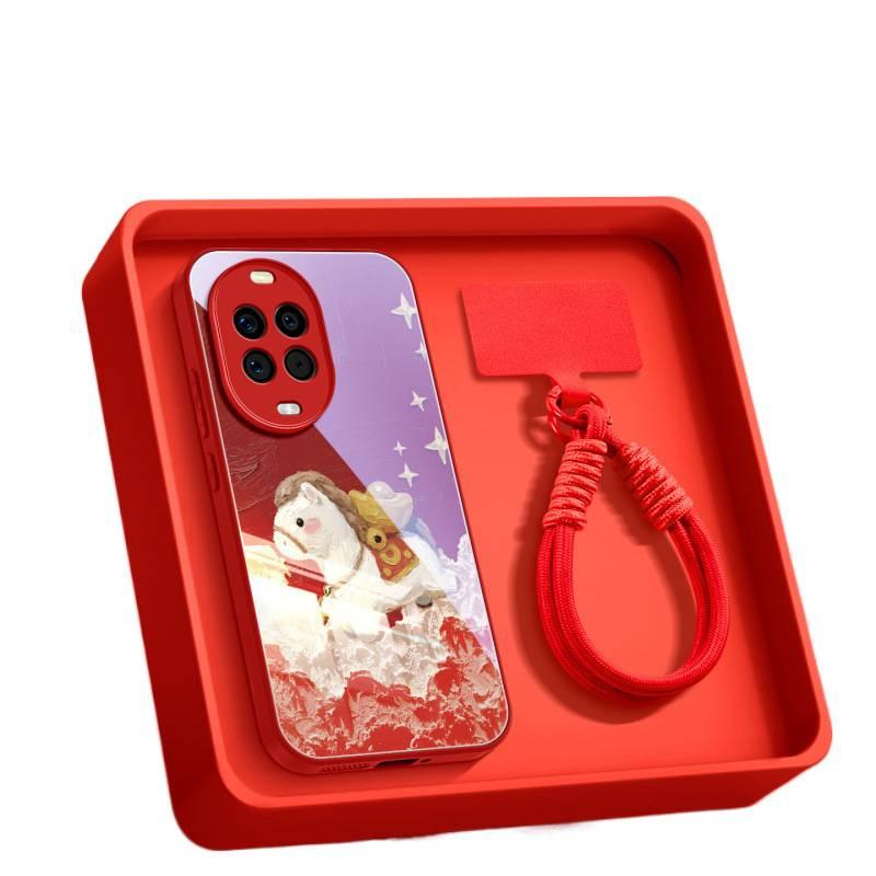 Applicable To Huawei Nova14pro Mobile Phone Case, New Case Nova15pro Red Advanced Sense 13Ultr All-inclusive.