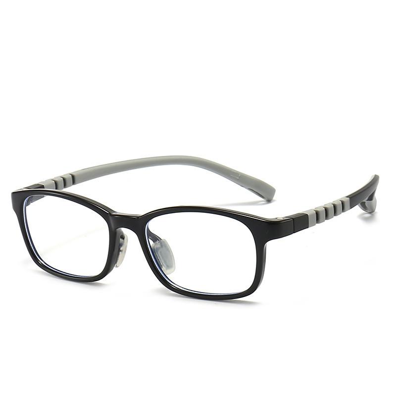 Childrens Silicone Glasses Frame With Blue Light Blocking For Elliptical Face Shape