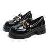 Fashion Female Penny Shoes Spring 2025 New Pu Leather Ladies Lazy Shoes Student Platform Slip-On Loafers for Women Platform Loafers