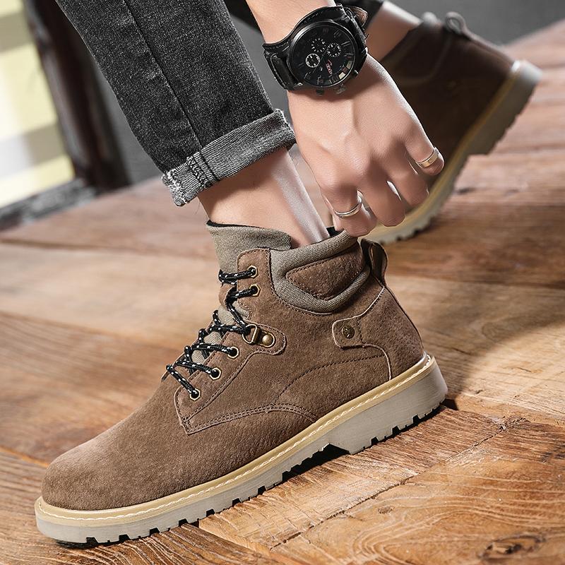 Retro Leder Gummisohle Herrenstiefel 2022 Sommer Neueste Herren Freizeitschuhe Bequeme Rutschfeste Abriebfeste Sohle Herrenschuhe