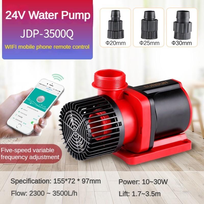 Frequenzgeregelte leise Aquarien-Tauchpumpe 24V Einstellbare Umwälzpumpe Aquariumspezifische Filterpumpe