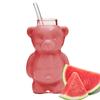 300ML Cartoon Bear Shaped Coffee Mug Cute Bear Mug Glass Cup Transparent Creative Milk Coffee Water Cups