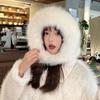 Plush Bomber Hat Ear Protection Ski Russian Cap Outdoors Ushanka Fur Hat  for Men Women