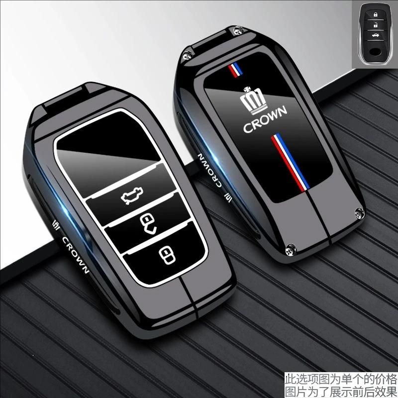 Car Key Cover For Toyota Hilux 2024 Yaris Corolla 2023 Rav4 2021 CHR Revo Auris Innova Highlander Venza Fortune Key Holder WI2