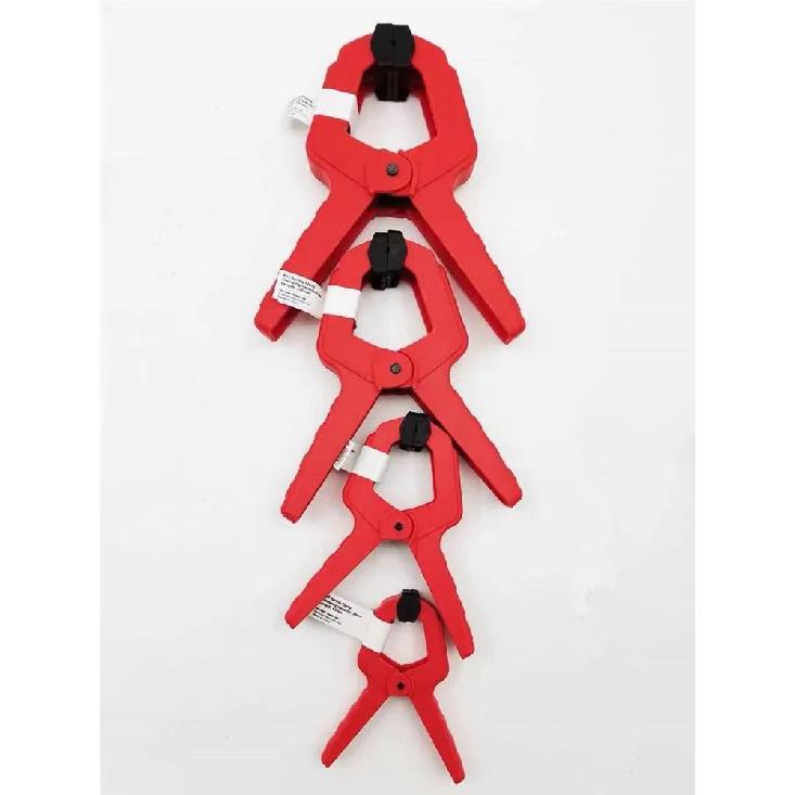 Heavy Duty Woodworking Spring Clamp 2/3/4 Inch Plastic Nylon Grip Strong A Type Carpenter Clip Tool Gripper for Wood Clamping