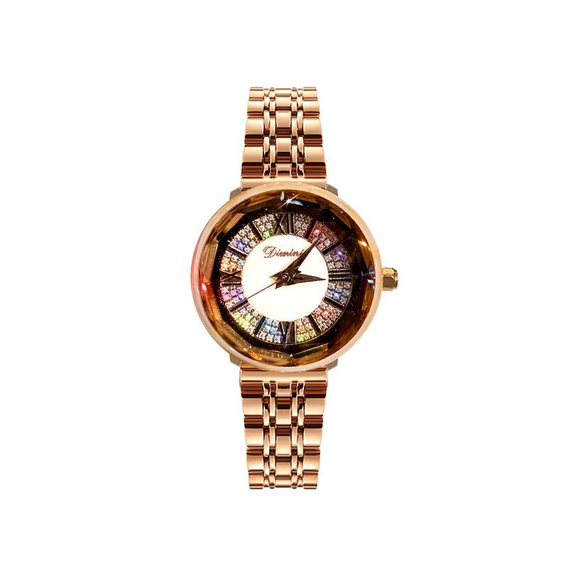 New Model of Gypsophila Inlaid with Diamonds, Exquisite Women's Watch, Niche Fashionable and Versatile Quartz Watch