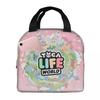 Toca Boca Spiel Isoliert Lunchtasche für Kinder Schul-Kühltasche Thermische Lebensmittelbox Tragbare Lunchboxen Behälter
