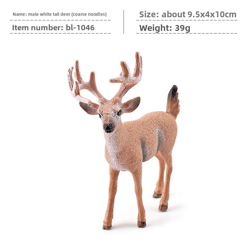 Forest Wildlife Pvc Animal Decor Set With Realistic Squirrel Fox Rabbit Deer For Holiday Home Decoration