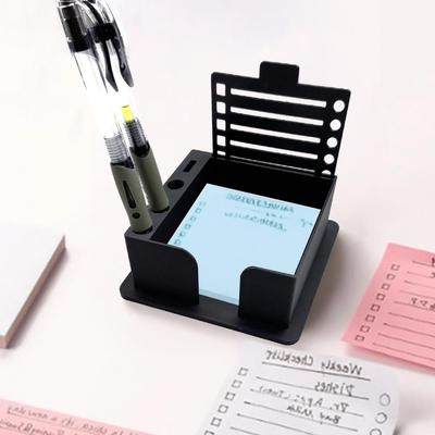 Pla Material Note Holder Portable Note Pad Dispenser with Sturdy Pla Organizer Universal Note Holder for Office Desk School