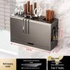 Multifunctional Kitchen Knife & Utensil Wall-Mounted Storage Rack