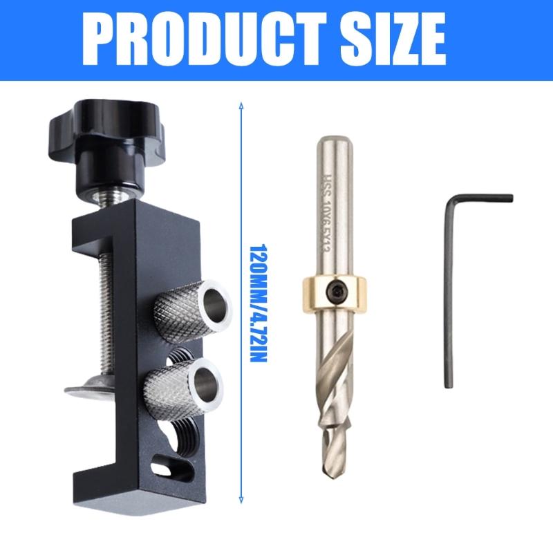 Aluminum Profile Drilling Assistant Aluminum Profile Vertical Drilling Machine Double Hole Locator Metal Drill Bit