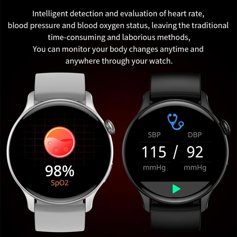 2025 Neue NFC Smartwatch Damen 466*466 Bildschirm GPS Track Sportuhren Damen Gesundheitsüberwachung Sprache Bluetooth Anruf Smartwatch Damen