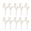 Wooden Wildflower Decors,Wood Flower Cutout for DIY Crafts,Wall Decors Hanging Florals Sculpture Wildflower Stems