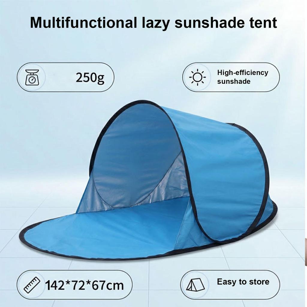 Beach Sun Shelter Foldable Tanning Chair Beach Head Tent For Outdoor Pool Park Garden Lawn Deck Women Lady Dad 142x72x67cm