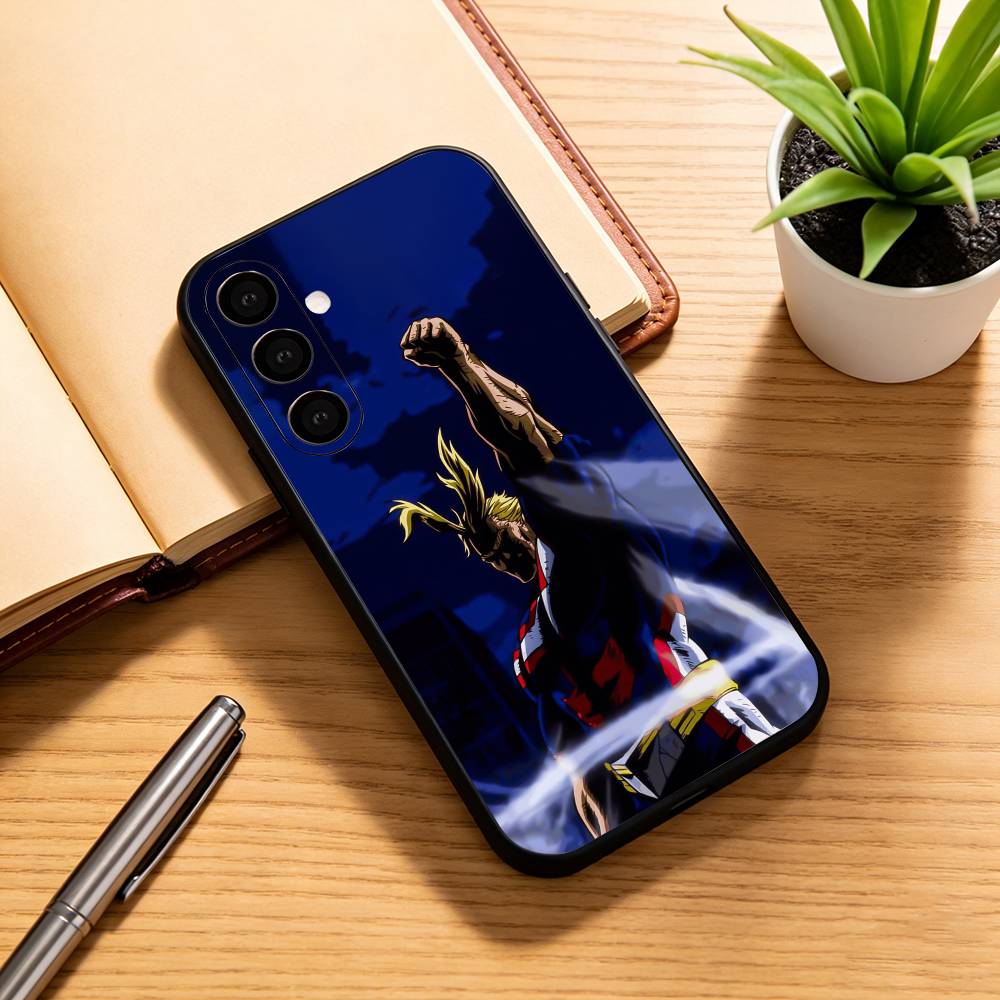 Anime A-All M-Might  Anime  Phone Case For Samsung Galaxy A73,A72,A71,A70,A53,A52,A51,Others Soft Black Cover