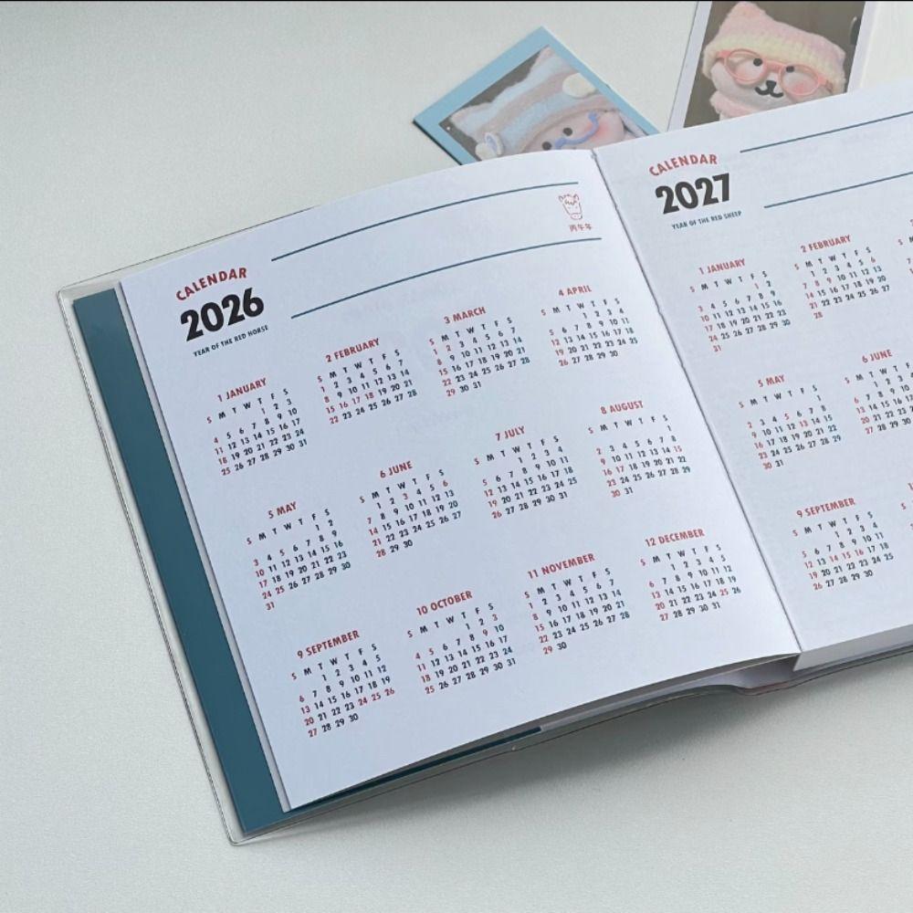 Daily Agenda Book Nov.2025-Dec.2026 To Do List Notepad Retro Appointment Book  School Supplies