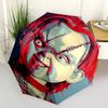 1pc Chucky Automatic Opening and Closing Folding - A Good Choice for Gifts, Fashionable and Convenient Umbrella With Cute Cartoon Characters, Dur