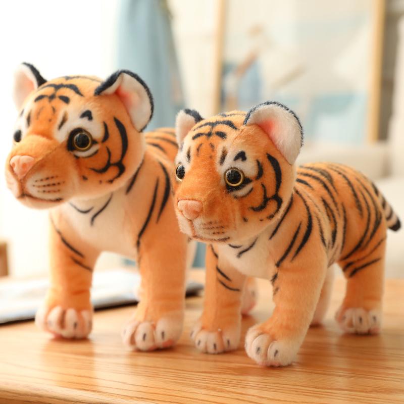 25/30cm Cartoon Plush Tiger Toys Soft Simulation Tiger Dolls Stuffed Animal Pillow Room Decor Toys Birthday Gifts