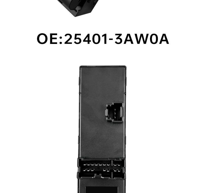 25401-3AW0A Car Window and Glass Lifter Switch for Nissan Sunny/Qashqai