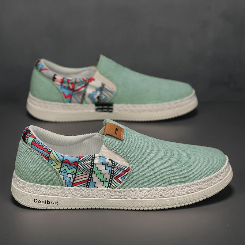 Fashion Flat Canvas Shoes For Men Fisherman Linen Cloth Loafers Summer Men's Sneakers New Style Shoes Sneakers Male Casual Shoes Man