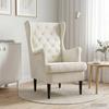 Cream Velvet Armchair