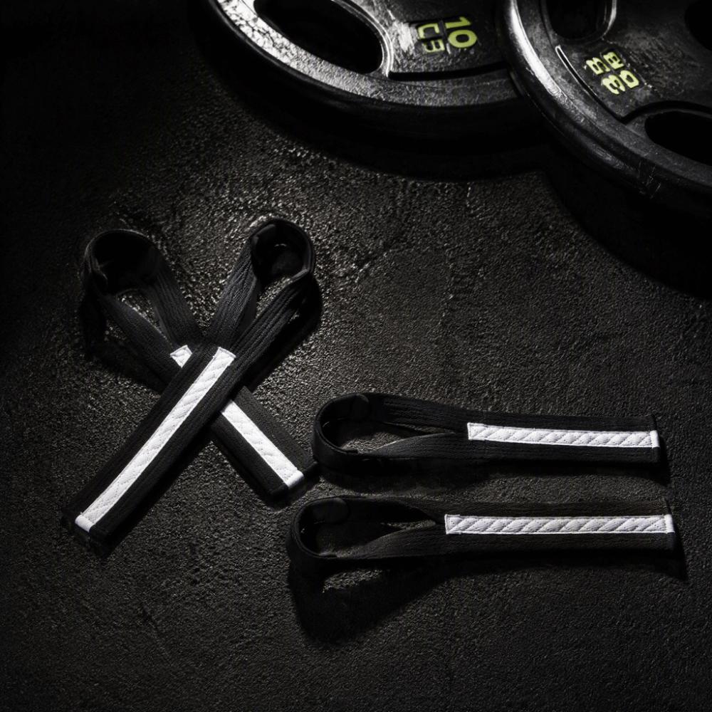 2pcs Neoprene Weightlifting Wrist Strap Polyester-Cotton Blend Grip Strap  Gym Training