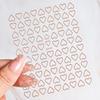 Hollow Love Nail Art Sticker Solid Color Simple Love Valentine'S Day Ladies Nail Decoration Sticker