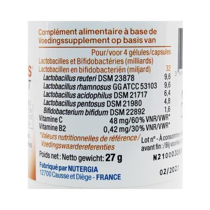 Nutergia Ergyphilus GST Probiotiques 60 Gélules